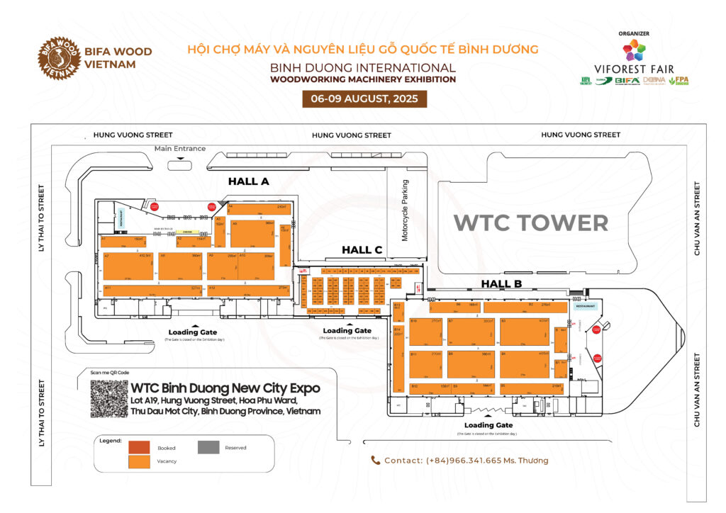 Layout Bifa Wood Vietnam 2025