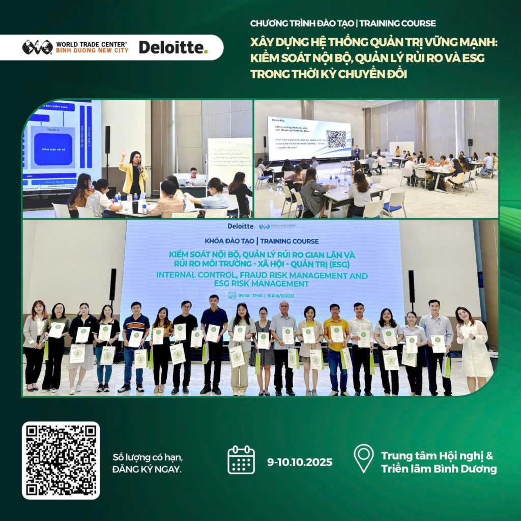 Chương trình đào tạo xây dựng hệ thống quản trị vững mạnh Deloitte và WTC BDNC phối hợp tổ chức