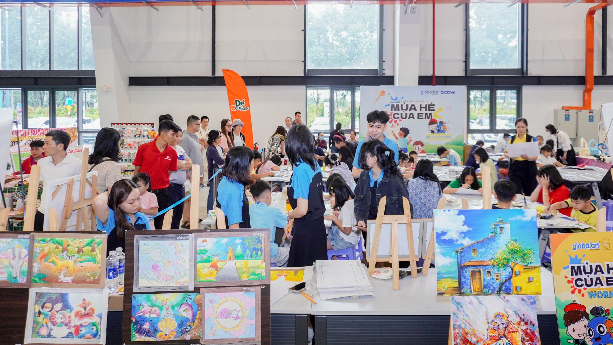 Global Art tổ chức cuộc thi vẽ tại Chuỗi sự kiện Thể thao - Giáo dục mùa hè 2025 tại WTC Expo