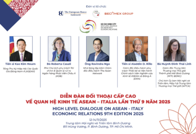 CHÀO MỪNG DIỄN GIẢ KHÁCH MỜI TẠI DIỄN ĐÀN ĐỐI THOẠI CẤP CAO VỀ QUAN HỆ KINH TẾ ASEAN – ITALIA LẦN THỨ 9 NĂM 2025