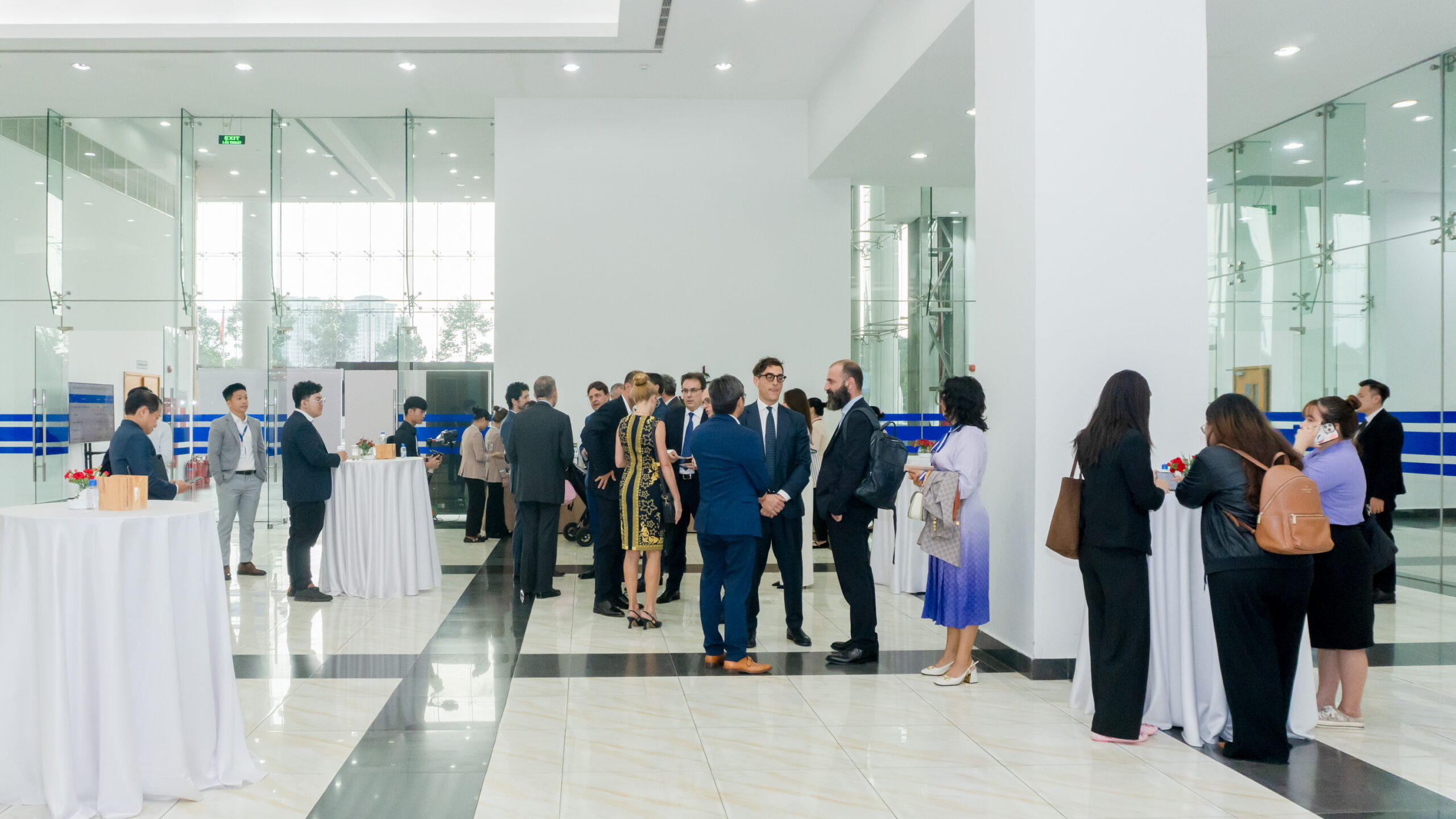 Khu vực tea-break tại Diễn đàn kinh tế ASEAN - ITALIA lần thứ 9 năm 2025