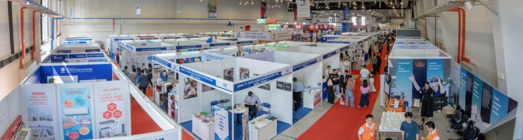Không gian tổng quan Triển lãm công nghiệp hỗ trợ và Hội nghị kết nối cung cầu chuỗi cung ứng 2025