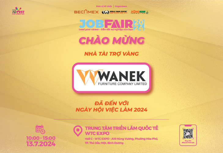 WANEK FURNITURE – NHÀ TÀI TRỢ VÀNG CỦA NGÀY HỘI VIỆC LÀM 2024[:]