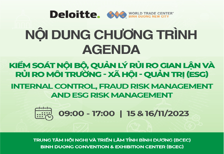[NỘI DUNG CHƯƠNG TRÌNH] KIỂM SOÁT NỘI BỘ, QUẢN LÝ RỦI RO GIAN LẬN, QUẢN LÝ RỦI RO ESG