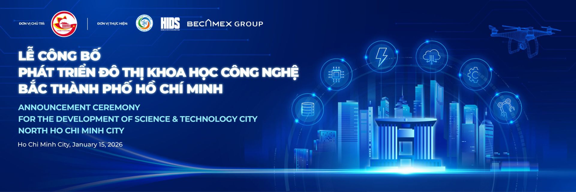 Lễ công bố phát triển Đô thị khoa học công nghệ - Bắc TP.HCM